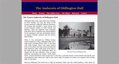 Desktop Screenshot of amhersts-of-didlington.com